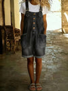 Relaxed Fit Denim Overalls