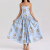 Floral Corset Maxi Dress
