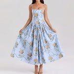 Floral Corset Maxi Dress
