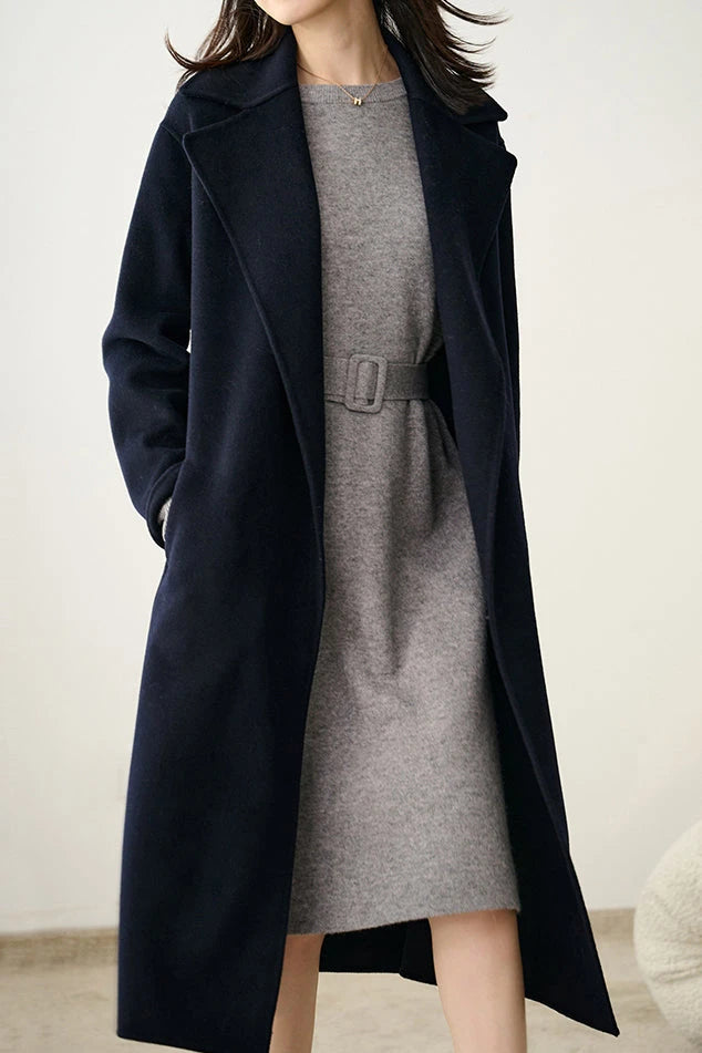 Acrylic Buckle Belted Shift Dress