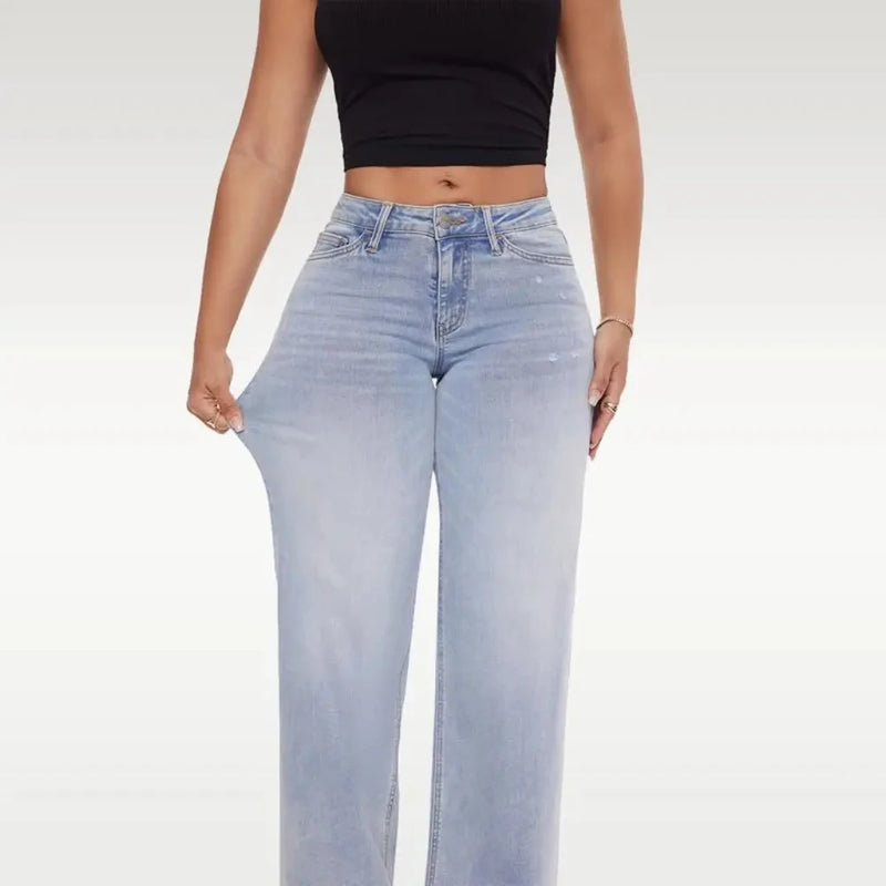 BootyLift Stretch Wide-Leg Jeans