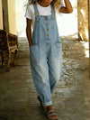 Relaxed Fit Denim Overalls