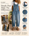 Relaxed Fit Denim Overalls