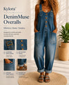 Relaxed Fit Denim Overalls