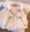 Women Winter Faux Fur Padded Parka