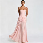 Yellow Ruched Maxi Dress