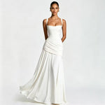 Yellow Ruched Maxi Dress