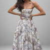 Floral Corset Maxi Dress