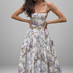 Floral Corset Maxi Dress