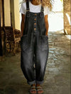 Relaxed Fit Denim Overalls