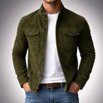 Vintage Suede Utility Jacket