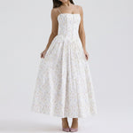 Floral Corset Maxi Dress