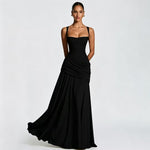 Yellow Ruched Maxi Dress
