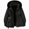 Women Winter Faux Fur Padded Parka