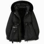 Women Winter Faux Fur Padded Parka
