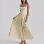 Floral Corset Maxi Dress