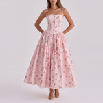 Floral Corset Maxi Dress