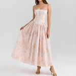 Floral Corset Maxi Dress